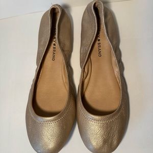 Gold Lucky Brand Ballet Flats Size 9.5